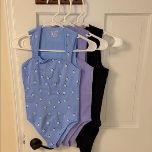 Women’s Ribbed Texture Bodysuits - 3